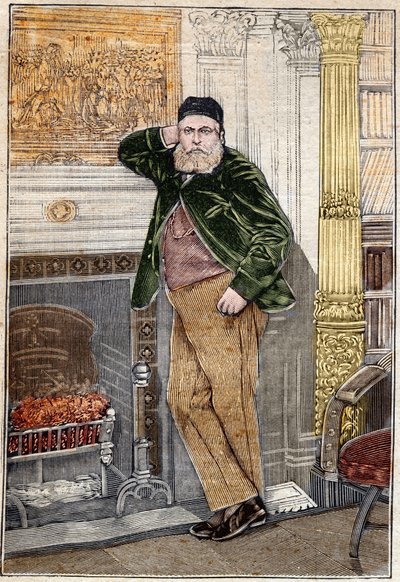 Porträtt av Charles Gounod (1818-1893), fransk kompositör. av Unknown artist