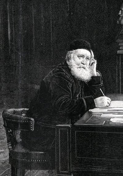 Porträtt av Charles Gounod (1818-1893), fransk kompositör. av Unknown artist