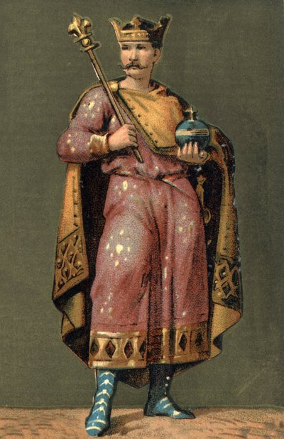 Porträtt av Karl II den skallige (823 - 877), kung av Frankrike. av Unknown artist