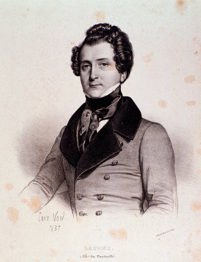 Porträtt av Charles Philippe Lafont (gravyr) av Unknown artist