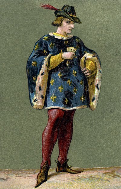 Porträtt av Karl VI (1368-1422), kung av Frankrike. av Unknown artist