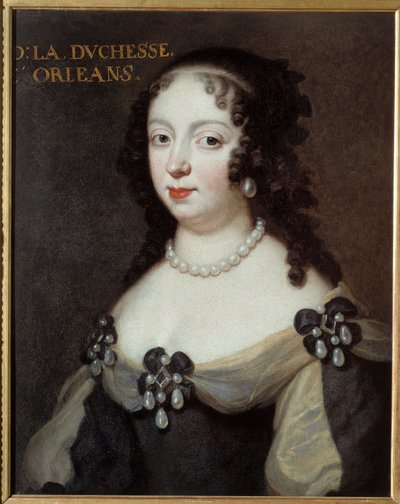 Porträtt av Charlotte Elisabeth de Baviere (1652-1722) hertiginna av Orleans kallad Madame Palatine. Anonym målning från 1600-talet. Olja på duk. Meaux, Musee Bossuet - Porträtt av Charlotte Elisabeth av Bayern (1652-1722), prinsessan Palatine och Du av Unknown artist
