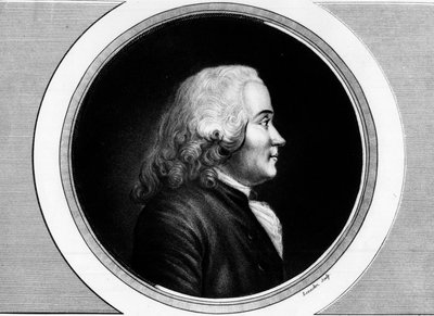 Porträtt av Chretien Guillaume de Malesherbes (1721-1794). Gravyr i "" Komplett samling av historiska målningar från den franska revolutionen, i tre volymer.""" 1804. av Unknown artist