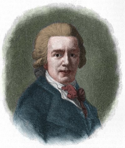 Porträtt av Christian Gottfried Korner (1756-1831) tysk jurist, vän till Friedrich Schiller. av Unknown artist