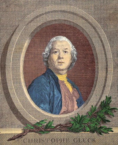 Porträtt av Christoph Willibald, riddare VON GLUCK (1714 - 1787) tysk kompositör av Unknown artist
