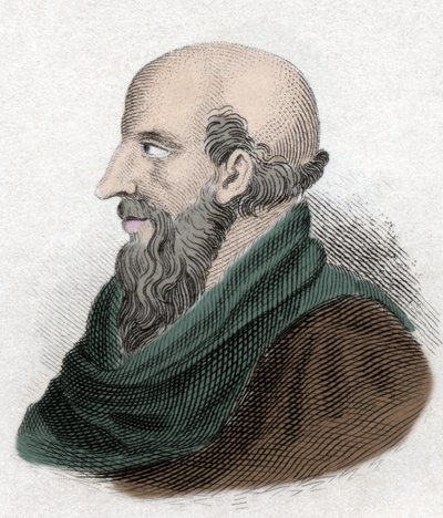 Porträtt av Chrysippe de Soles, stoisk filosof (280-206 f.Kr.) av Unknown artist