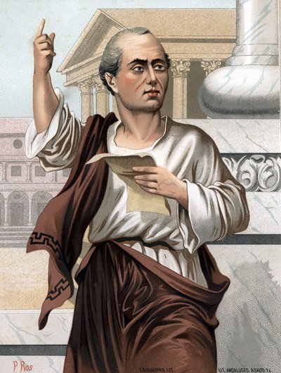 Porträtt av Cicero på latin Marcus Tullius Cicero romersk politiker, talare och författare av Unknown artist