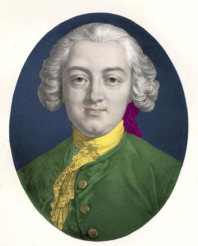 Porträtt av Claude Adrien Helvétius (1715 - 1771), fransk filosof. av Unknown artist