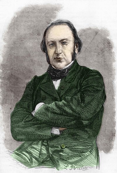 Porträtt av Claude Bernard (1813 - 1878), fransk fysiolog. av Unknown artist