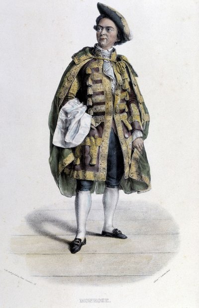 Porträtt av Claude Louis Seraphin Barizain (eller Barisain), dit Monrose av Unknown artist