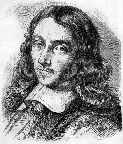 Porträtt av Claude Perrault (1613 - 1688) fransk arkitekt, läkare och fysiker. Gravyr från 1866. av Unknown artist