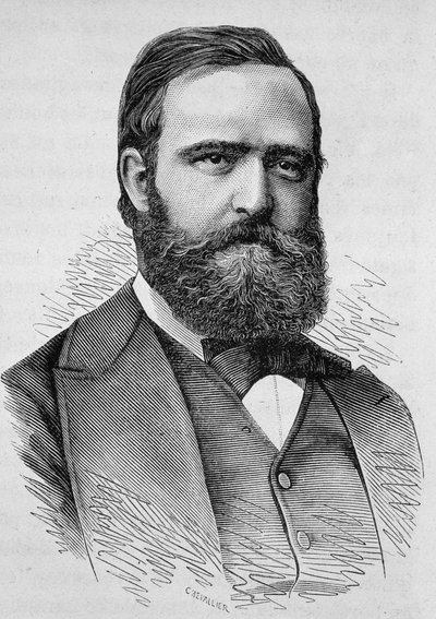 Porträtt av Clément Duvernois. Gravyr från slutet av 1800-talet i "Histoire de France"" av H. Martin. av Unknown artist