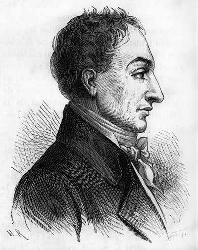 Porträtt av Constantin François de Chasseboeuf Comte de Volney - i "" Histoire de France"" av Henri Martin, sd. 1800-talet. av Unknown artist