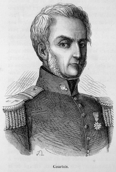 Porträtt av Courtais av Unknown artist