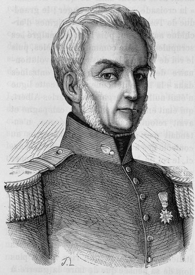 Porträtt av Courtais. Gravyr från slutet av 1800-talet i "Histoire de France"" av H. Martin. av Unknown artist
