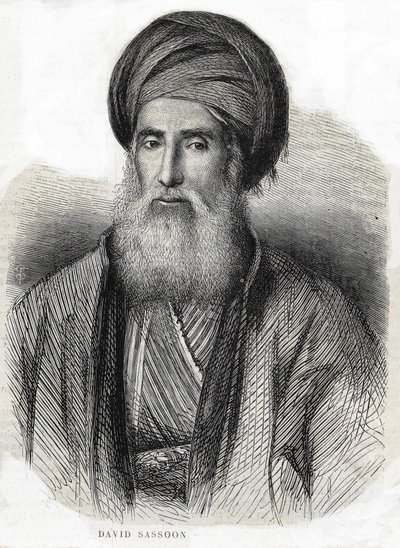 Porträtt av David Sassoon 1792-1865 av Unknown artist