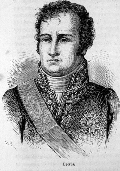 Porträtt av Denis Decres (1761-1820) fransk sjöman. av Unknown artist