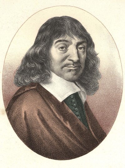 Porträtt av Descartes (1596 - 1650). av Unknown artist