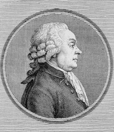 Porträtt av Dionis du Séséjour (1734 -?). Gravyr från slutet av 1800-talet i "Histoire de France"" av H. Martin. av Unknown artist