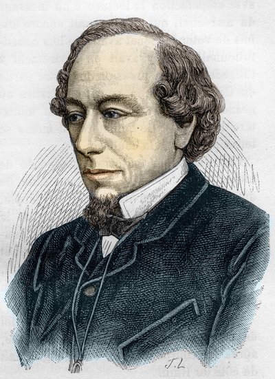 Porträtt av Disraeli Benjamin (Lord Beaconsfield av Unknown artist