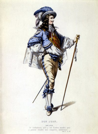Porträtt av Don Juan till fots, sd. 1800-talet av Unknown artist