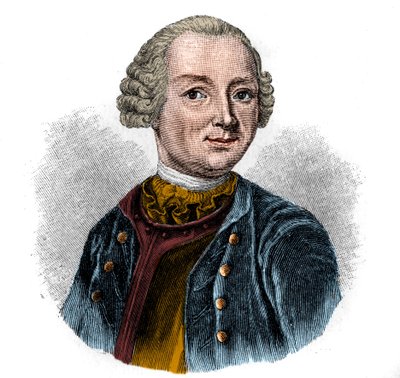 Porträtt av den tyska poeten EWALD CHRISTIAN VON KLEIST (1715-1759). av Unknown artist