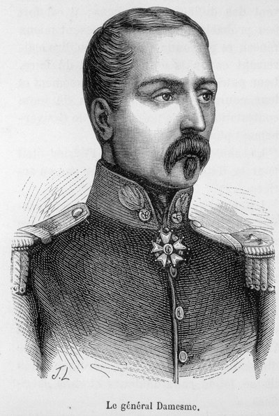 Porträtt av Edouard Adolphe Deodat Marie Daesme (1807-1848), fransk militär. av Unknown artist