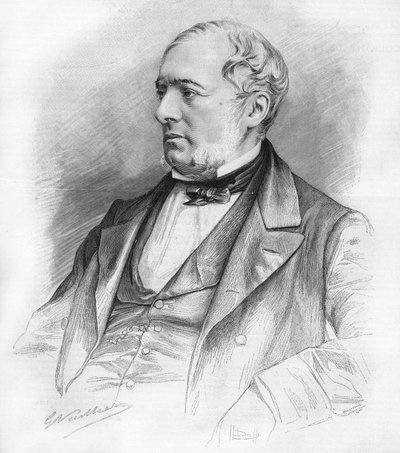 Porträtt av Edouard Charton (1807-1890). författare, politiker, advokat och Saint Simonian. av Unknown artist