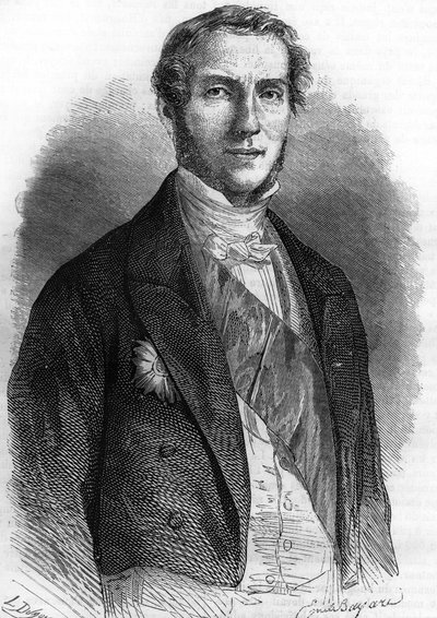 Porträtt av Edouard Drouyn de Lhuys (1805-1881), fransk diplomat och politiker. av Unknown artist
