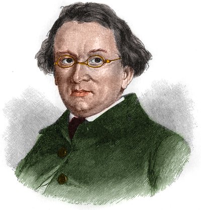 Porträtt av Eduard Morike (1804-1875), tysk romantisk författare. av Unknown artist