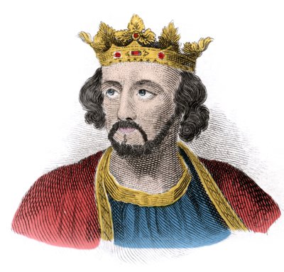 Porträtt av Edward I av England (1239-1307), kung av England (Edward I). Gravyr av 1800-talet. av Unknown artist