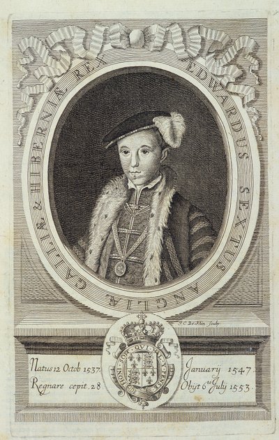 Porträtt av Edward VI i "History of the Reformation of the Anglican Church..."", Genève av Unknown artist