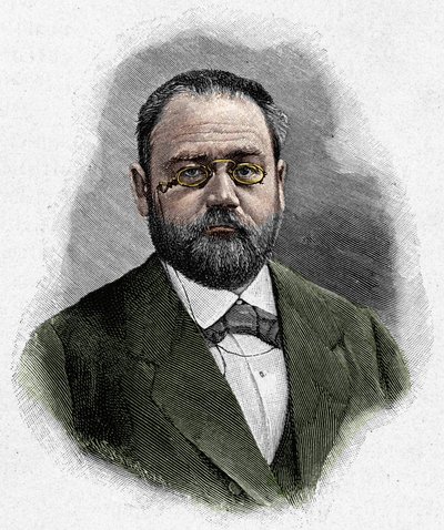 Porträtt av Emile Zola (1840-1902) av Unknown artist