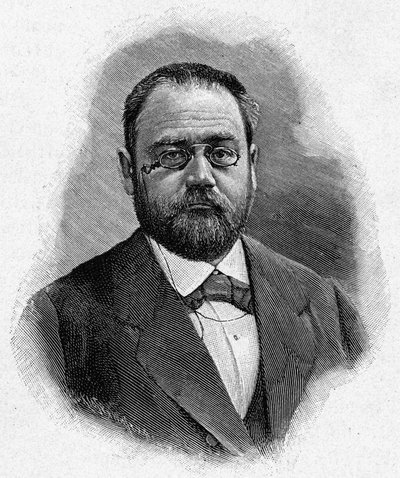 Porträtt av Emile Zola, av Unknown artist