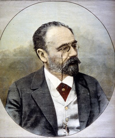 Porträtt av Emile Zola av Unknown artist