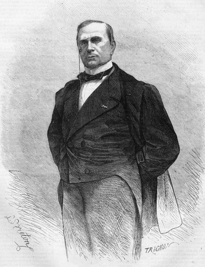 Porträtt av Emile de Girardin (1806-1881), fransk publicist och politiker, grundare av den moderna pressen. av Unknown artist