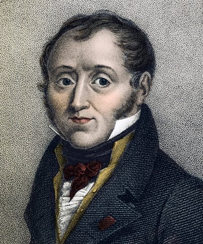 Porträtt av Emmanuel de Las Cases (1766-1842) fransk historiker - gravyr från 1800-talet av Unknown artist