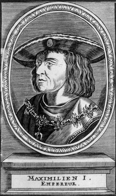 Porträtt av kejsar Maximilian I (1459 - 1519), n.d. av Unknown artist