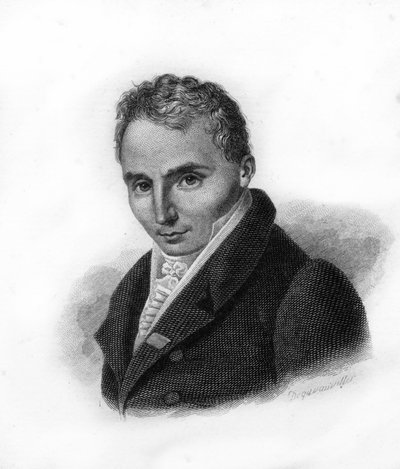 Porträtt av Ferdinand Herold (1791-1833), fransk kompositör - gravyr från 1800-talet av Unknown artist