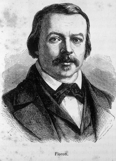 Porträtt av Flocon, fransk journalist och politiker (1800 - 1866) av Unknown artist