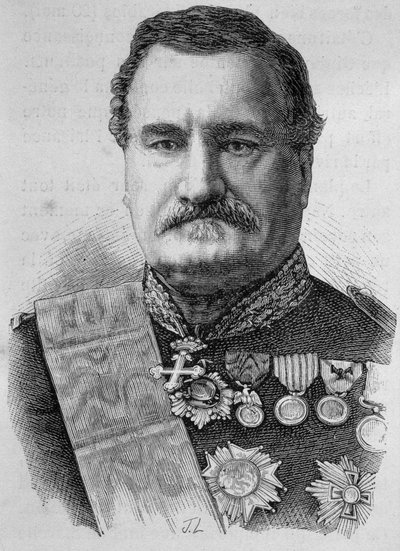 Porträtt av Forey, marskalk av Frankrike (1804 - 1872) av Unknown artist