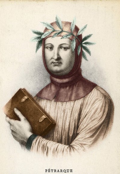 Porträtt av Francesco Petrarca (Petrarch), italiensk författare (1304 - 1374) av Unknown artist