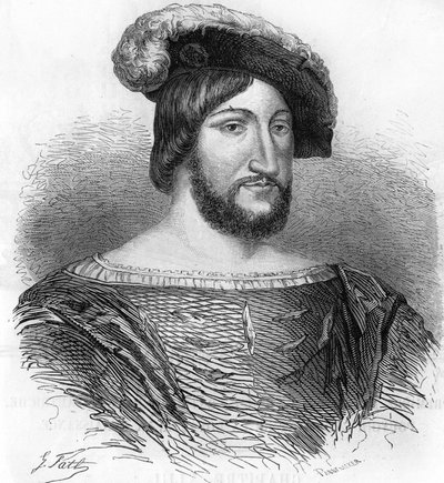 Porträtt av Francois 1:e kung av Frankrike (1494-1547). av Unknown artist