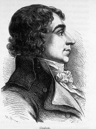 Porträtt av Francois Chabot (1759-1794), fransk politiker. av Unknown artist