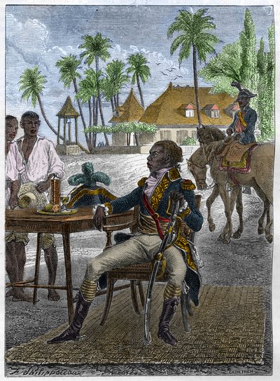 Porträtt av Francois Dominique Toussaint känd som "Toussaint-Louverture" (Toussaint Louverture av Unknown artist