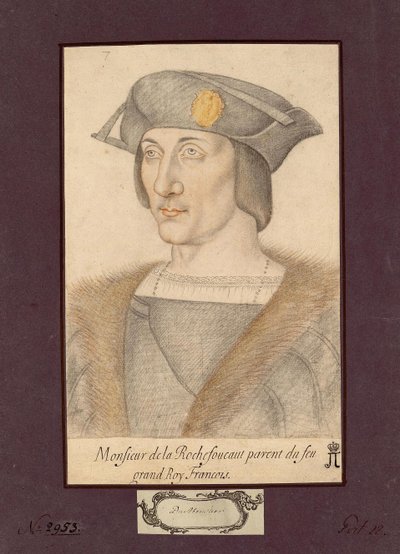 Porträtt av Francois I de La Rochefoucauld, greve av La Rochefoucauld av Unknown artist