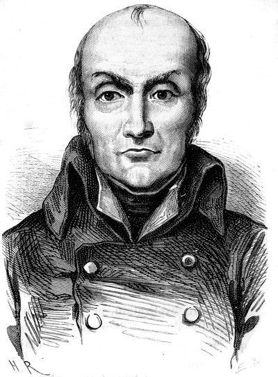 Porträtt av Francois Nicolas Appert, uppfinnaren av plåtlådan - i "" Industrins underverk"" av Louis Figuier av Unknown artist