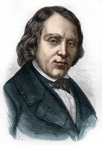 Porträtt av François Vincent Raspail (1794-1878), fransk biolog, kemist och politiker. av Unknown artist