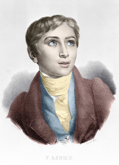 Porträtt av Franz Liszt (1811-1886), ungersk kompositör och pianist. av Unknown artist