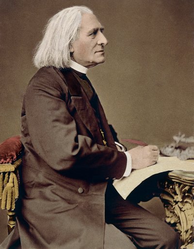 Porträtt av Franz Liszt (1811-1886), ungersk kompositör, pianist och dirigent av Unknown artist